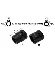 1/2" Mini Socket (Single Hex)